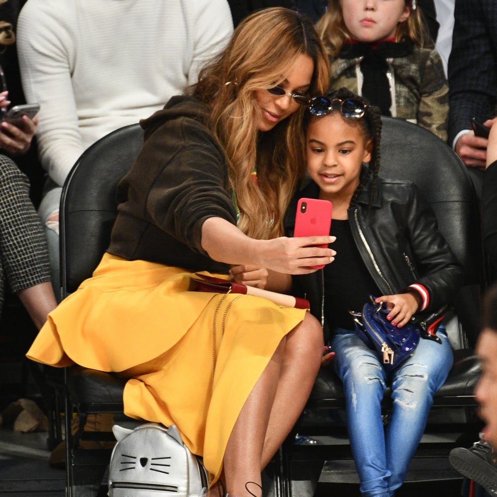 Beyonce and Blue Ivy at the NBA All-Star Game 2018