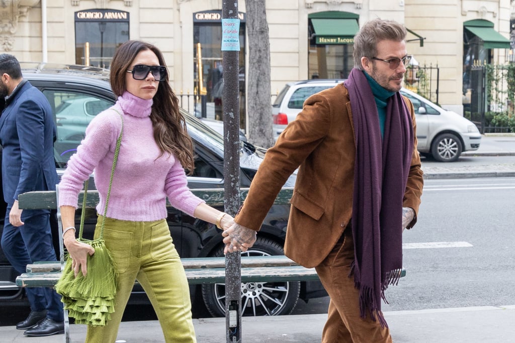 Victoria and David Beckham Share PDA in Paris