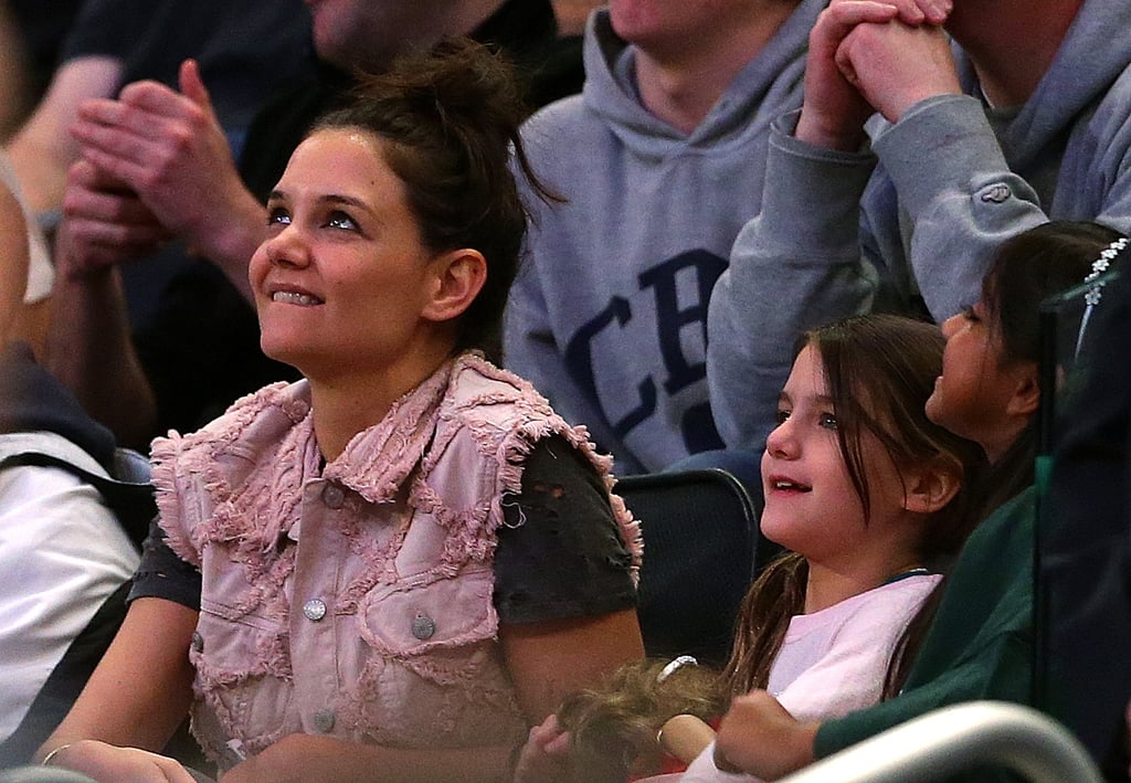 Katie Holmes and Suri Cruise at March Madness