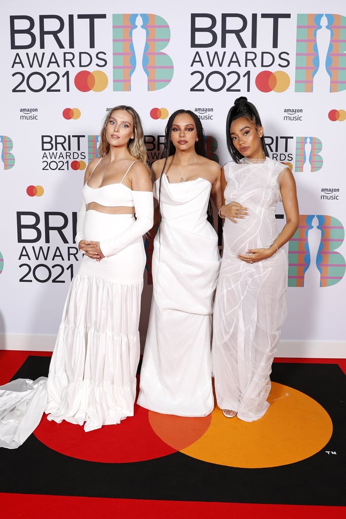 Little Mix's Matching White Dresses at the 2021 BRITs