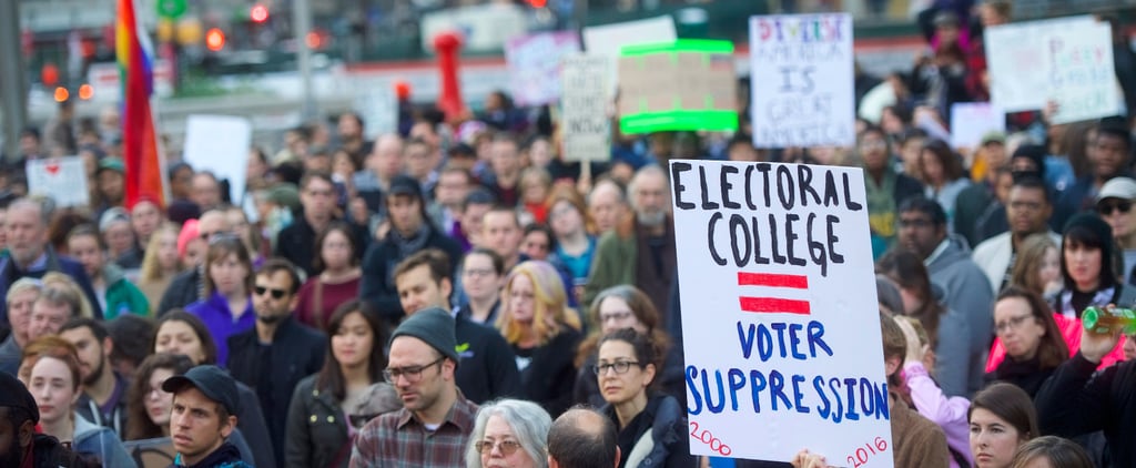 Protesters Want Electoral College to Vote Against Trump