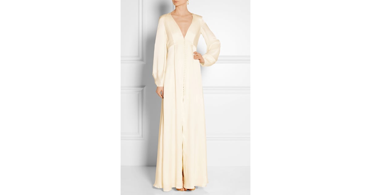 Temperley London Julianna silk-satin gown ($1,695) | Best Beach Wedding ...