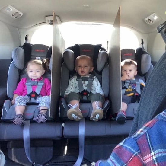 This Dad's Genius Hack to Keep His Triplets From Fighting in the Car Is Going Viral