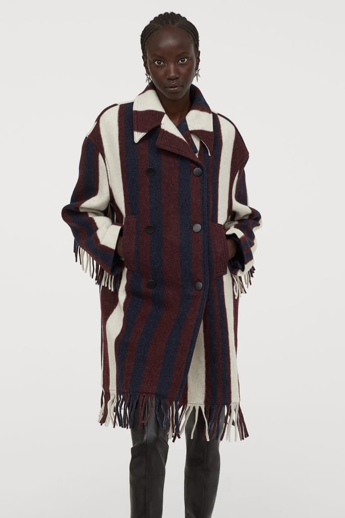 Oversized wool blend jacket sale