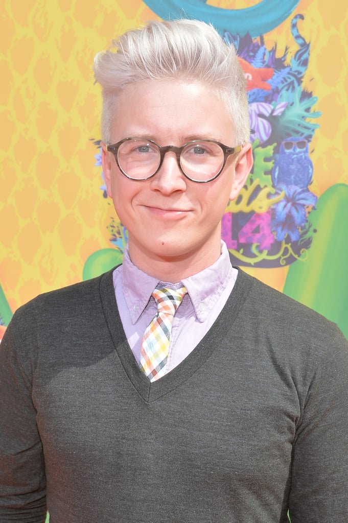 YouTube personality and POPSUGAR's Top That cohost Tyler Oakley brought his frames along.
