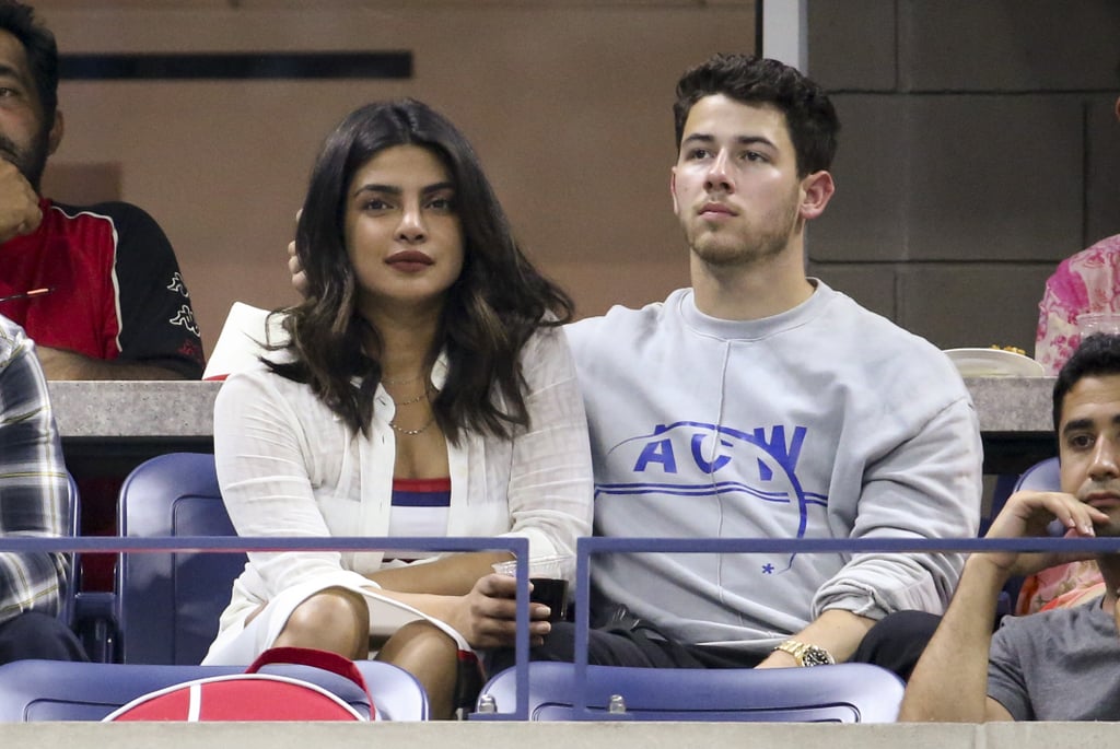 Priyanka Chopra White Dress With Nick Jonas at US Open