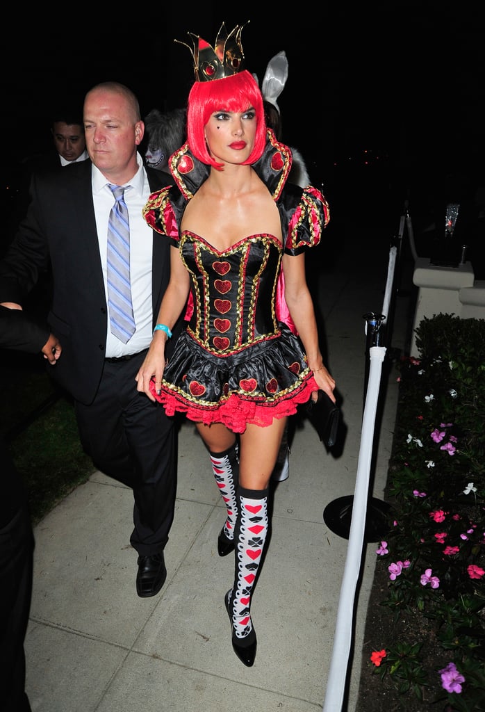 Alessandra Ambrosio gave us the sexy side of the Queen of Hearts at a Halloween party in October 2013.