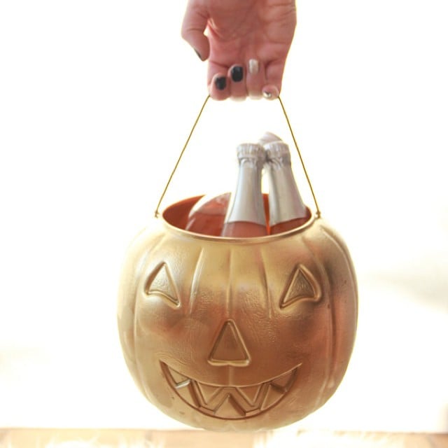 Gold Pumpkin Bucket