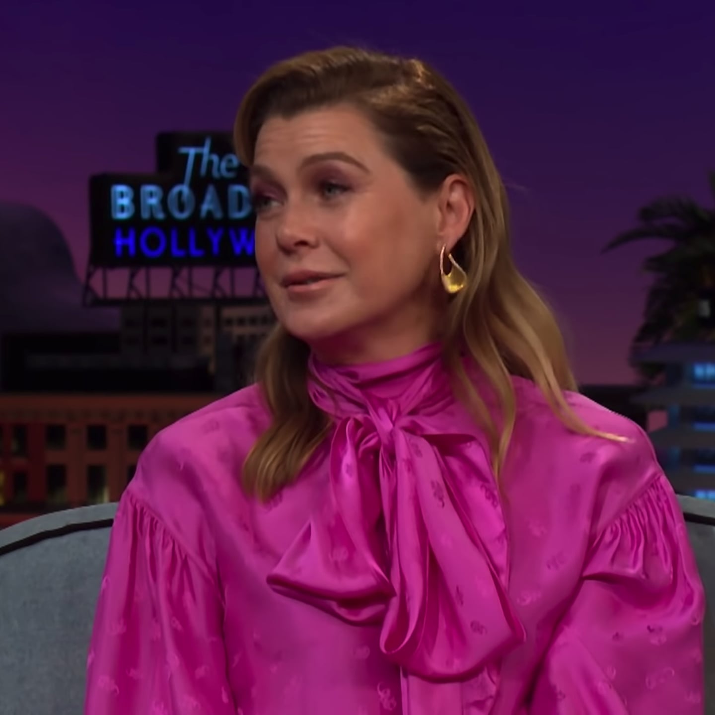 Ellen Pompeo Talking About Grey S Anatomy With James Corden Popsugar Entertainment