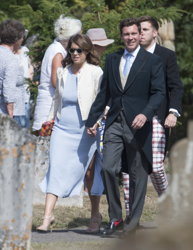 Princess Eugenie's Blue Wedding Guest Dress 2018