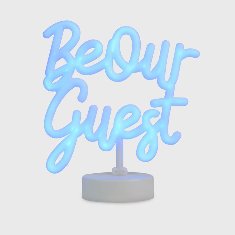 Disney Princess X POPSUGAR Belle Be Our Guest Neon Desktop Lamp