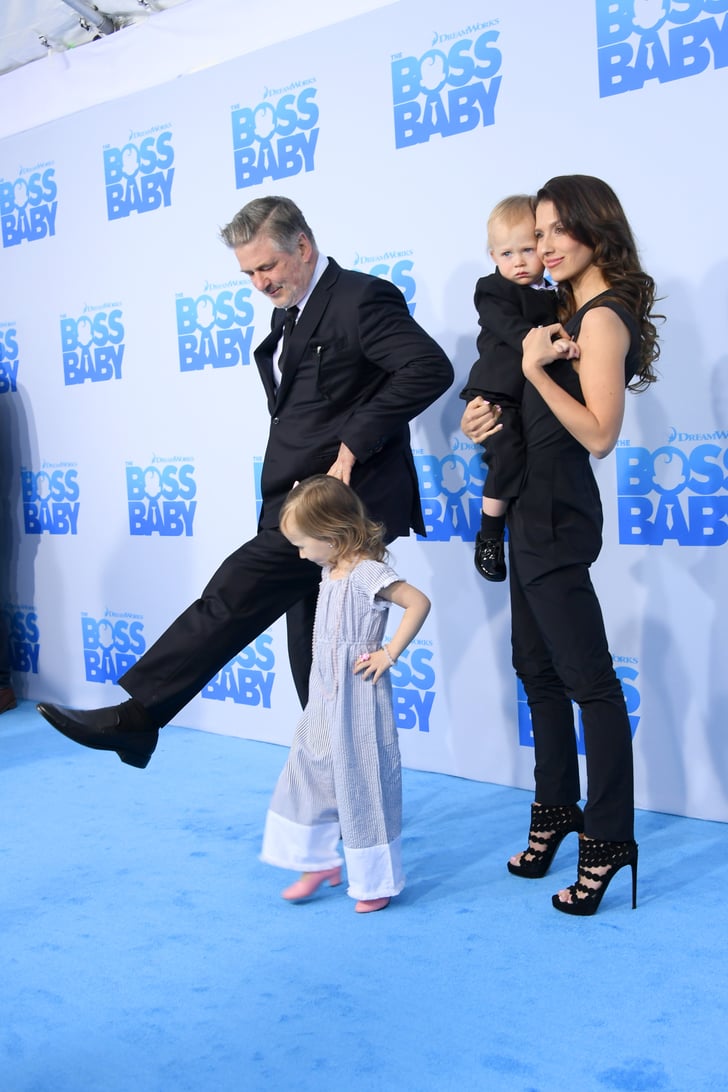 Alec Baldwin and His Family at Boss Baby Premiere March ...