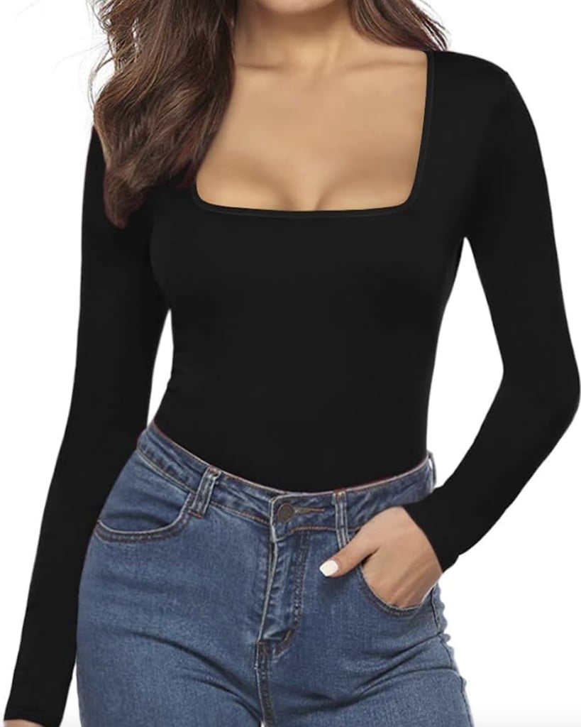 Versatile Bodysuit: MANGOPOP Square Neck Bodysuit, 10 Top-Rated Products  to Buy on  Prime Day, According to Our Editors