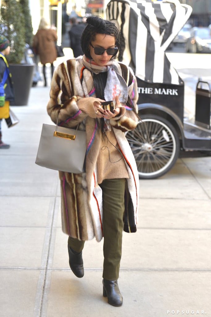 Zoë Kravitz had a major fashion moment in NYC on Friday.