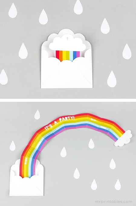 Rainbow Invitation