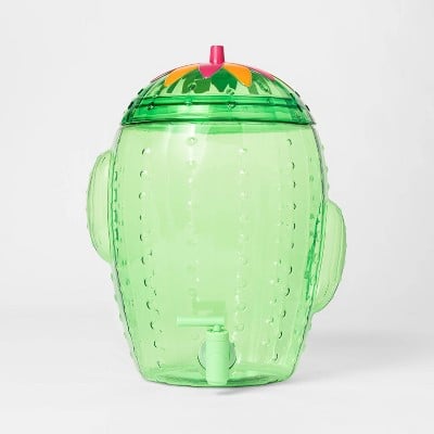 Sun Squad 2gal Plastic Cactus Beverage Dispenser