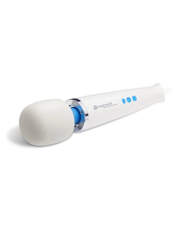 Magic Wand Rechargeable ($102) 
The Magic Wand is a cult-favorite loved by many, including Heidi Klum. On a "Call Her Daddy" podcast episode, Klum boldly proclaimed it to be her favorite sex toy. And according to Brittany Beringer-Tobing, a PS contributor who reviewed the Magic Wand herself, "Heidi Klum has exceptional taste." 
After using the sex toy both with a partner and by herself, she understood the hype. (Read the full Magic Wand review here.)
Sexologist Carol Queen, PhD, agrees. "The day hasn't dawned yet when some other toy outdates this classic. Its large head, flexible neck, and its strong vibrations have put orgasm in reach for countless seekers," Dr. Queen says.
Editor Quote: "Not only did my orgasm come so naturally when I used it with my partner, but it came quicker than I ever thought was possible." — Brittany Beringer-Tobing, PS contributor