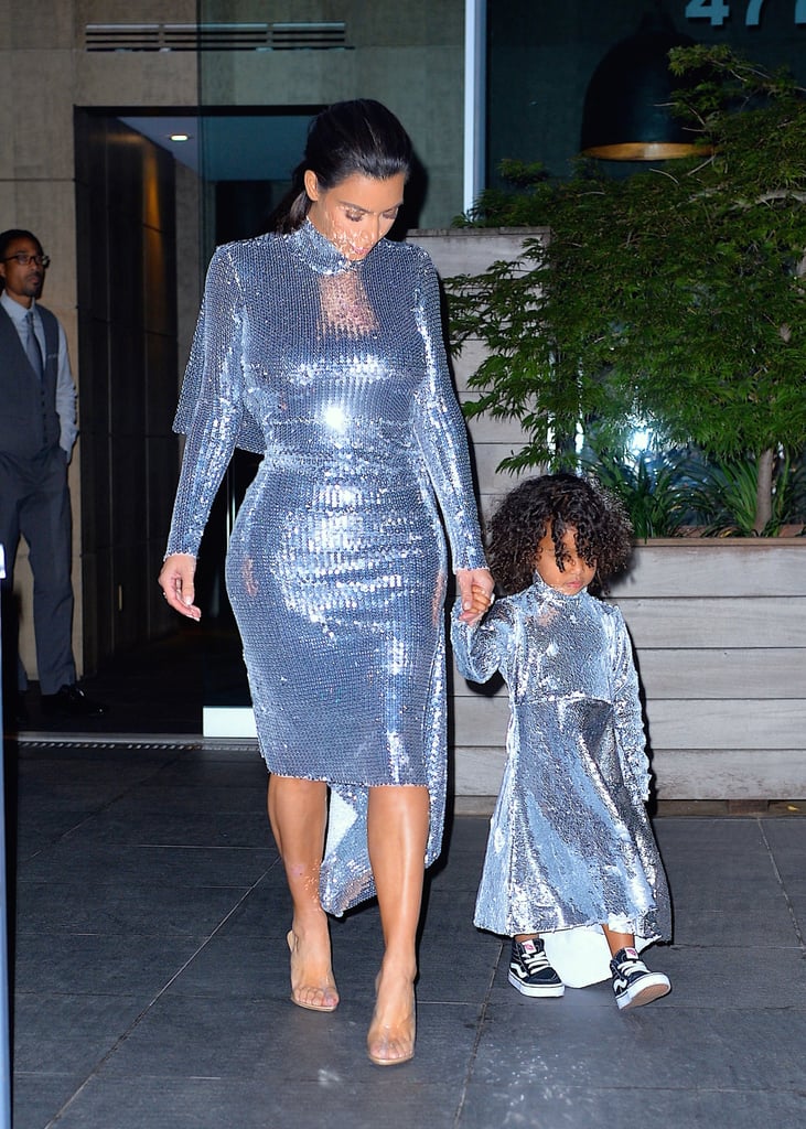 Kim Kardashian and North West Out in NYC September 2016