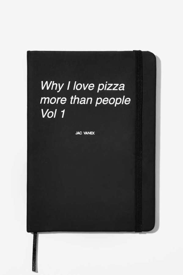 Factory Jac Vanek Why I Love Pizza Notebook ($16)