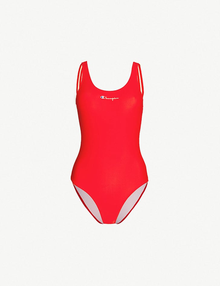 CHAMPION Scoop-neck swimsuit | Khloe Kardashian Red Louis Vuitton ...