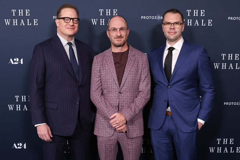 Brendan Fraser, Darren Aronofsky, and Sam Hunter at "The Whale" Premiere