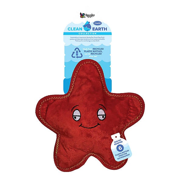 Spunky Pup Clean Earth Starfish Dog Toy
