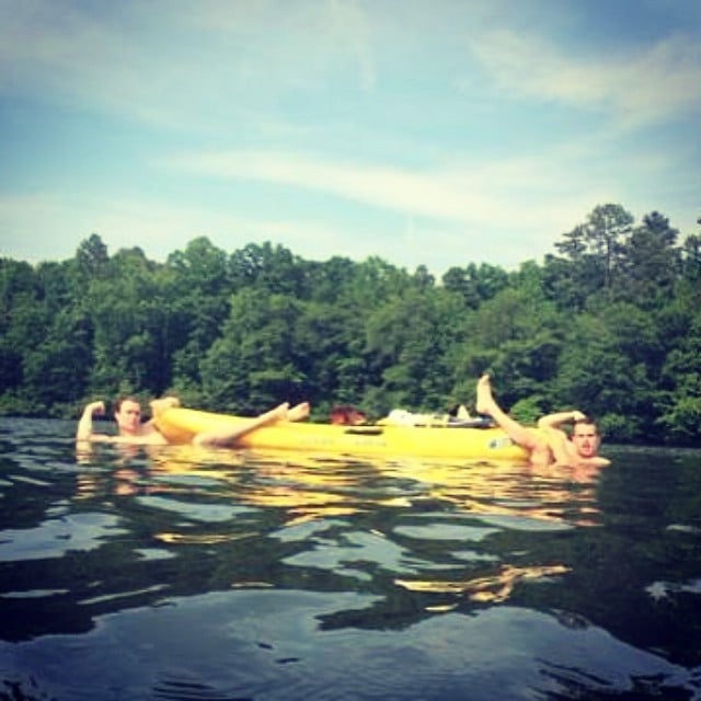 When He Casually Went Boating With Theo James