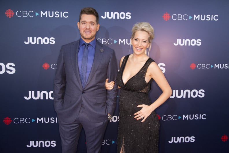 VANCOUVER, BC - MARCH 25: Juno Host Michael Buble and his wife Luisana Lopilato attend the red carpet arrivals at the 2018 Juno Awards at Rogers Arena on March 25, 2018 in Vancouver, Canada. (Photo by Phillip Chin/Getty Images)