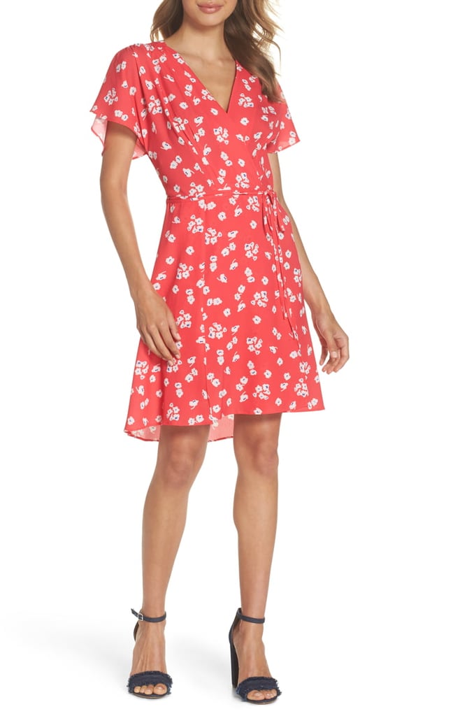 French Connection Verona Floral-Print Faux Wrap Dress