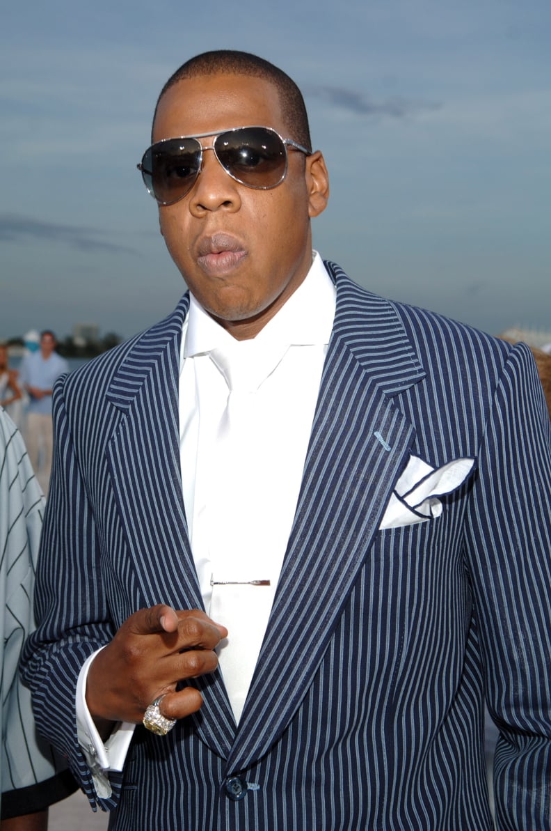 Jay Z Showed Up in a Striped Suit