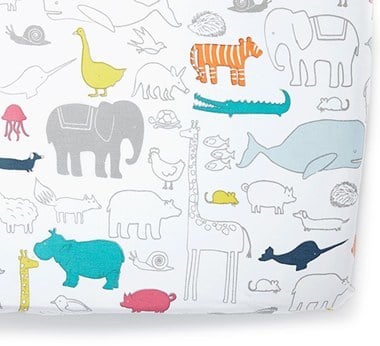 Petit Pehr Noah's Ark Cotton Crib Sheet