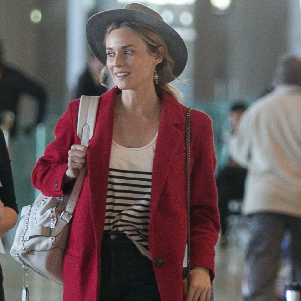 Diane Kruger Wearing Red Blazer