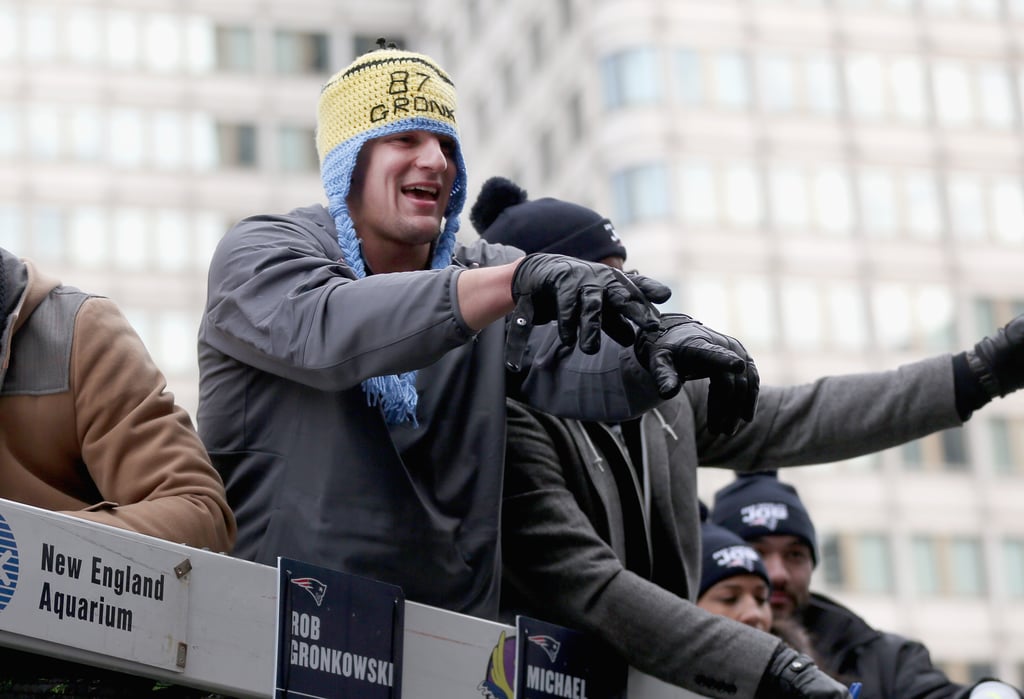 Rob Gronkowski Patriots Super Bowl Parade Pictures 2015