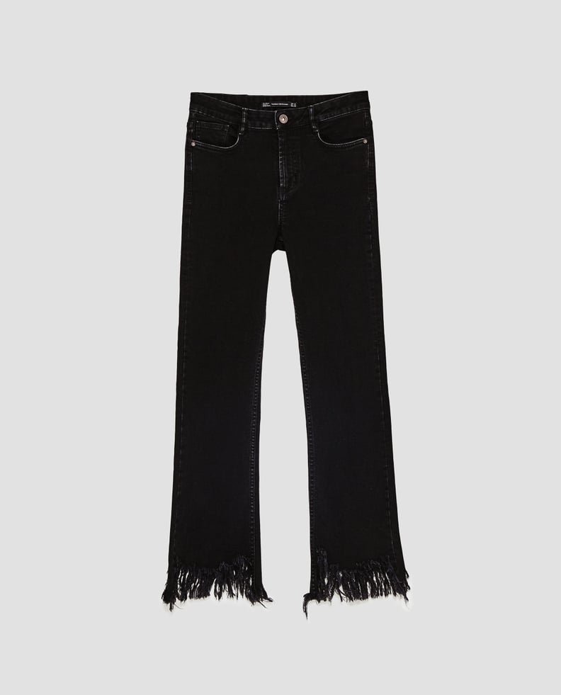 Zara Cropped Flared Jeans