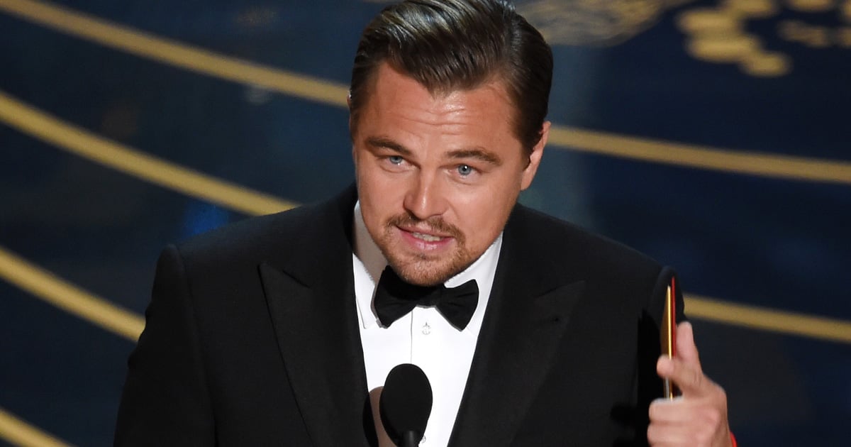 Leonardo Dicaprio Oscar Acceptance Speech 2016 Video Popsugar Entertainment