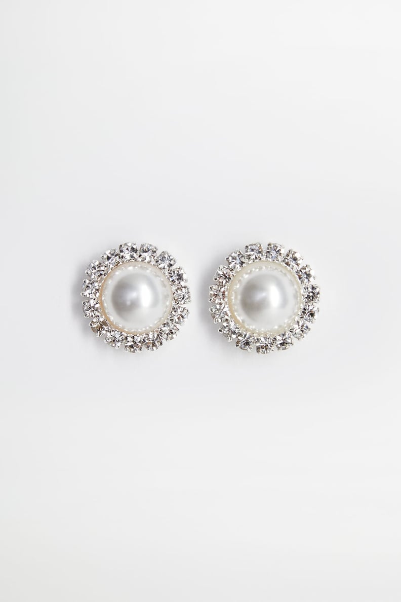 Mango x Leandra Pearl Detail Earrings