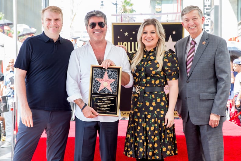 Rob Stringer, Simon Cowell, Kelly Clarkson, and Leron Gruber