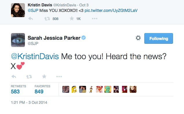 Sarah Jessica Parker and Kristin Davis Ignited New Sex and the City Rumors
