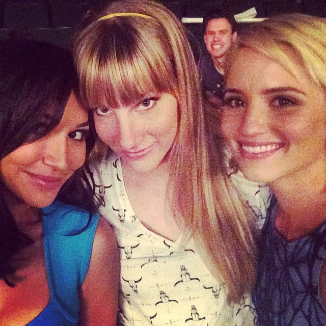 Naya Rivera reunited with two of her Glee cast members.
Source: Instagram user nayarivera