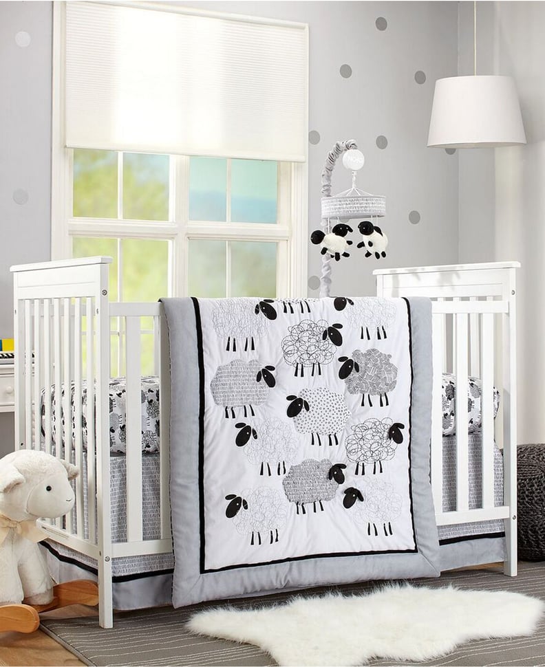 NoJo Good Night Sheep 4 Piece Crib Bedding Set