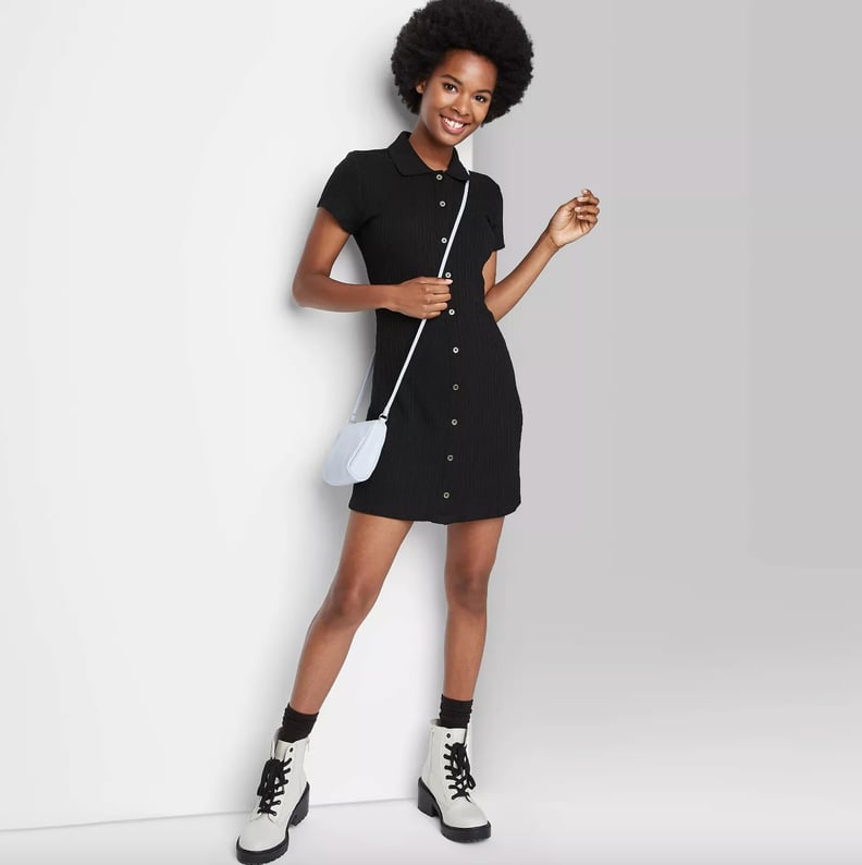 Effortlessly Cool: Short Sleeve Bodycon Polo Dress