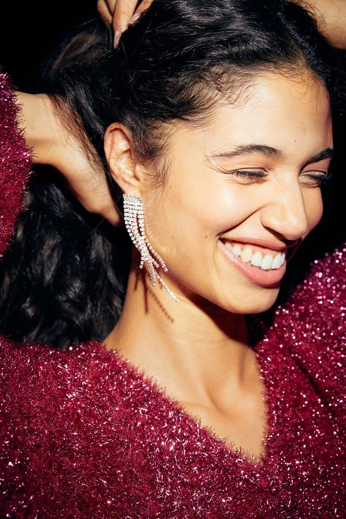 New Year's Eve-Ready Jewels: H&M Long Rhinestone Earrings
