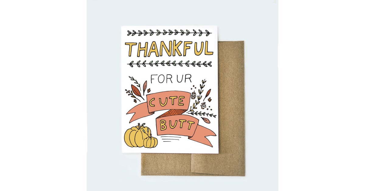 Thankful For Ur Cute Butt 5 Funny Holiday Love Cards