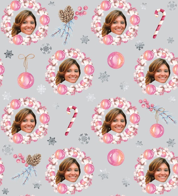 Gift Wrap My Face Put Your Face on Wrapping Paper POPSUGAR Family