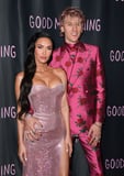 Megan Fox Wears a Corset Gown With a Dramatic Slit Out With Machine Gun Kelly