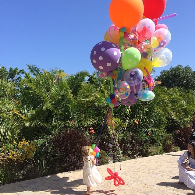 Willow Hart celebrated her third birthday with a lot of balloons!
Source: Instagram user hartluck