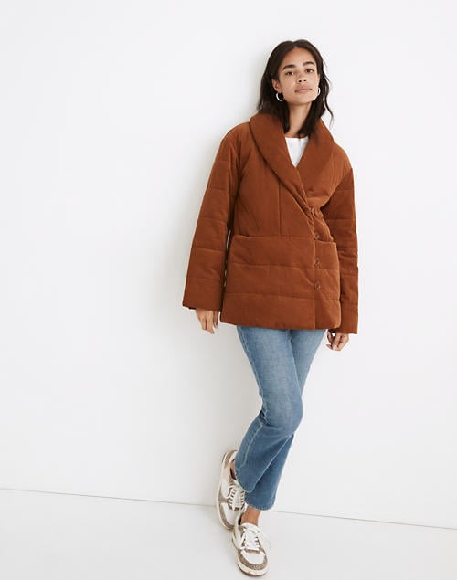 A Cozy Coat: Madewell Corduroy Ensley Quilted Jacket