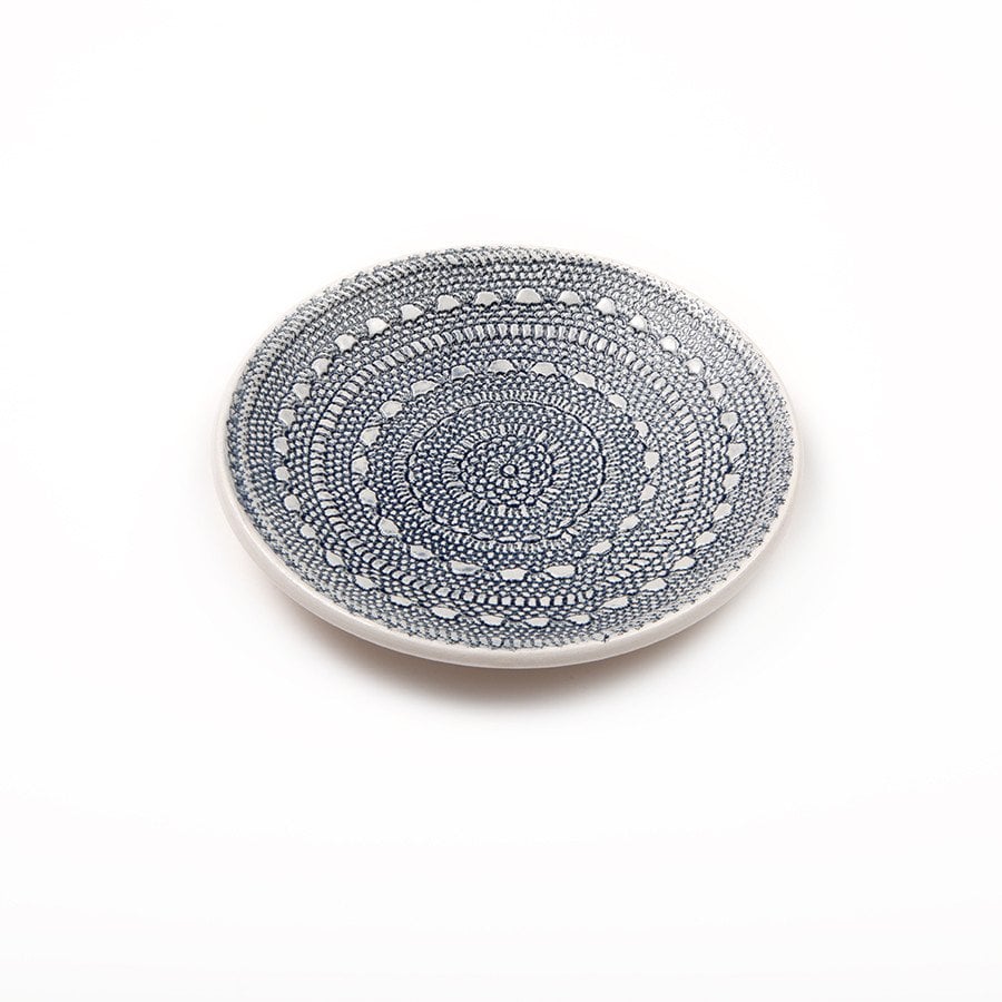 Blue Lace Tapas Plate