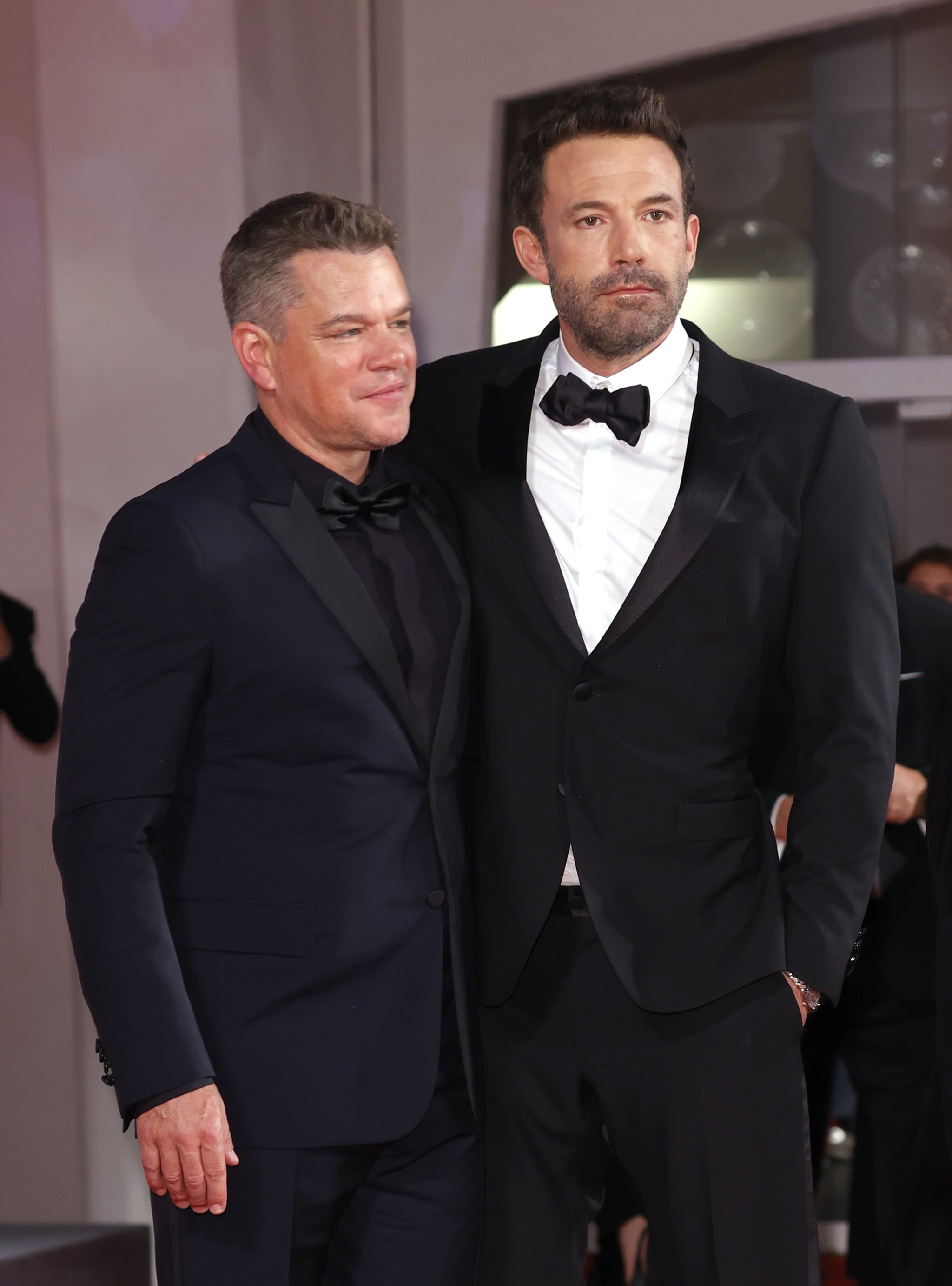 VENICE, ITALY - SEPTEMBER 10: Matt Damon and Ben Affleck attend the red carpet of 20th Century Studios' movie 