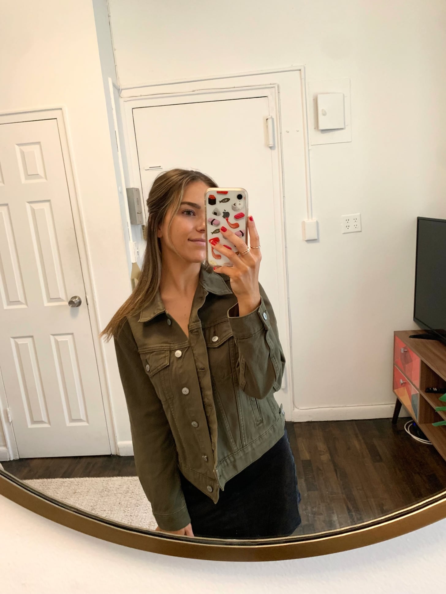 old navy olive green coat